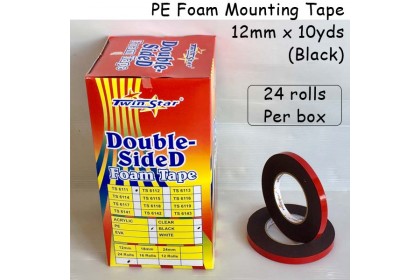 Twin Star Double Sided PE Foam Mounting Tape [black]
